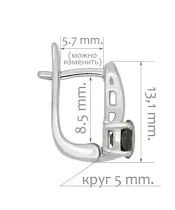 Женские Серьги_Серебро .925_РАУХТОПАЗ__2-Лазурит-Онлайн
