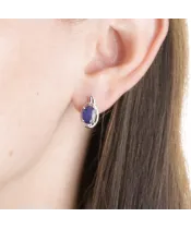 Женские Серьги_Серебро .925_САПФИР__3-Лазурит-Онлайн