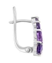 Женские Серьги_Серебро .925_АМЕТИСТ__2-Лазурит-Онлайн