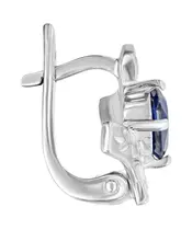 Женские Серьги_Серебро .925_ТАНЗАНИТ__2-Лазурит-Онлайн