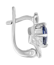 Женские Серьги_Серебро .925_КИАНИТ__2-Лазурит-Онлайн