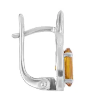 Женские Серьги_Серебро .925_ЦИТРИН__2-Лазурит-Онлайн