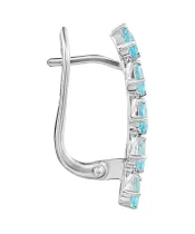 Женские Серьги_Серебро .925_ТОПАЗ__2-Лазурит-Онлайн