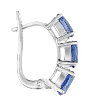 Женские Серьги_Серебро .925_КИАНИТ__2-Лазурит-Онлайн