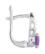 Женские Серьги_Серебро .925_АМЕТИСТ__2-Лазурит-Онлайн