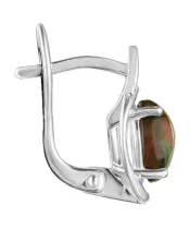 Женские Серьги_Серебро .925_ОПАЛ__2-Лазурит-Онлайн