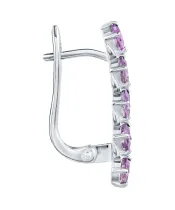 Женские Серьги_Серебро .925_АМЕТИСТ__3-Лазурит-Онлайн