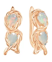 Женские Серьги_Серебро .925_ОПАЛ__2-Лазурит-Онлайн