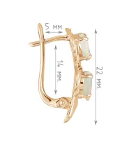 Женские Серьги_Серебро .925_ОПАЛ__4-Лазурит-Онлайн