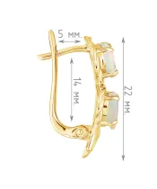 Женские Серьги_Серебро .925_ОПАЛ__4-Лазурит-Онлайн