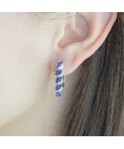 Женские Серьги_Серебро .925_САПФИР__3-Лазурит-Онлайн