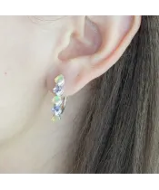 Женские Серьги_Серебро .925_ТАНЗАНИТ__3-Лазурит-Онлайн