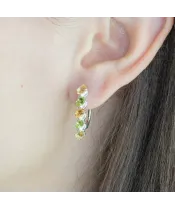 Женские Серьги_Серебро .925_ЦИТРИН__3-Лазурит-Онлайн