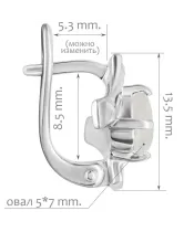 Женские Серьги_Серебро .925_ЛУННЫЙ КАМЕНЬ__2-Лазурит-Онлайн
