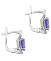 Женские Серьги_Серебро .925_ТАНЗАНИТ__2-Лазурит-Онлайн