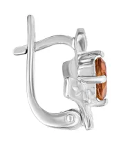 Женские Серьги_Серебро .925_ЦИТРИН__2-Лазурит-Онлайн