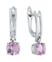 Женские Серьги_Серебро .925_АМЕТИСТ__2-Лазурит-Онлайн