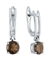 Женские Серьги_Серебро .925_РАУХТОПАЗ__2-Лазурит-Онлайн