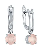 Женские Серьги_Серебро .925_КВАРЦ__2-Лазурит-Онлайн