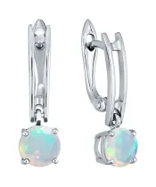 Женские Серьги_Серебро .925_ОПАЛ__2-Лазурит-Онлайн