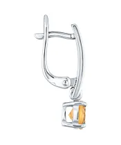 Женские Серьги_Серебро .925_ЦИТРИН__3-Лазурит-Онлайн