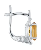 Женские Серьги_Серебро .925_ЦИТРИН__3-Лазурит-Онлайн