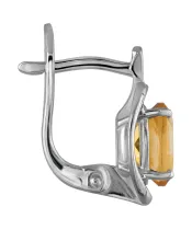 Женские Серьги_Серебро .925_ЦИТРИН__3-Лазурит-Онлайн