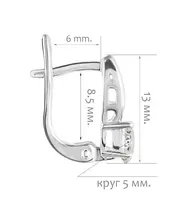 Женские Серьги_Серебро .925__Нанокристалл_2-Лазурит-Онлайн