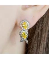 Женские Серьги_Серебро .925__Нанокристалл_3-Лазурит-Онлайн