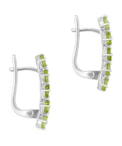 Женские Серьги_Серебро .925_ХРИЗОЛИТ__4-Лазурит-Онлайн