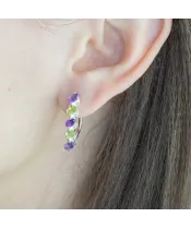 Женские Серьги_Серебро .925_АМЕТИСТ__3-Лазурит-Онлайн