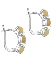 Женские Серьги_Серебро .925_ОПАЛ__2-Лазурит-Онлайн