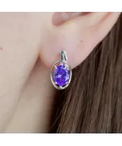 Женские Серьги_Серебро .925__Нанокристалл_3-Лазурит-Онлайн