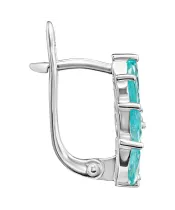 Женские Серьги_Серебро .925_АПАТИТ__2-Лазурит-Онлайн