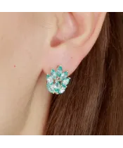 Женские Серьги_Серебро .925_АПАТИТ__3-Лазурит-Онлайн