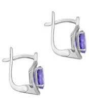 Женские Серьги_Серебро .925_ТАНЗАНИТ__2-Лазурит-Онлайн