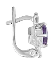 Женские Серьги_Серебро .925_АМЕТИСТ__2-Лазурит-Онлайн