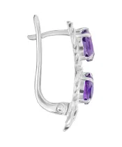 Женские Серьги_Серебро .925_АМЕТИСТ__2-Лазурит-Онлайн