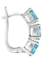 Женские Серьги_Серебро .925_ТОПАЗ__2-Лазурит-Онлайн