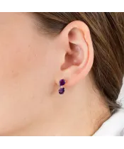 Женские Серьги_Серебро .925_АМЕТИСТ__3-Лазурит-Онлайн