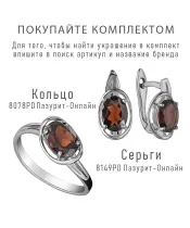 Женские Серьги_Серебро .925_ГРАНАТ__4-Лазурит-Онлайн