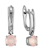 Женские Серьги_Серебро .925_КВАРЦ__2-Лазурит-Онлайн