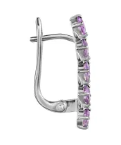 Женские Серьги_Серебро .925_АМЕТИСТ__3-Лазурит-Онлайн