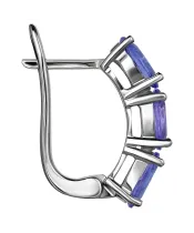 Женские Серьги_Серебро .925_ТАНЗАНИТ__3-Лазурит-Онлайн