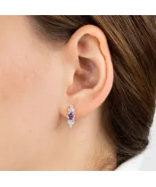 Женские Серьги_Серебро .925_АМЕТИСТ_Нанокристалл_3-Лазурит-Онлайн