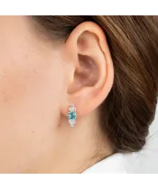 Женские Серьги_Серебро .925_АПАТИТ_Нанокристалл_3-Лазурит-Онлайн
