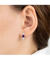 Женские Серьги_Серебро .925_АМЕТИСТ_Нанокристалл_3-Лазурит-Онлайн