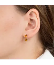 Женские Серьги_Серебро .925_ЦИТРИН__3-Лазурит-Онлайн