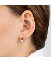 Женские Серьги_Серебро .925_ЦИТРИН_Нанокристалл_3-Лазурит-Онлайн