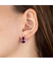 Женские Серьги_Серебро .925_АМЕТИСТ_Нанокристалл_3-Лазурит-Онлайн